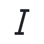 Text Italic SVG Icon